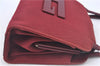 Authentic GUCCI Shoulder Hand Bag Purse Nylon Leather Red Junk J9582