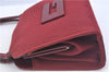 Authentic GUCCI Shoulder Hand Bag Purse Nylon Leather Red Junk J9582