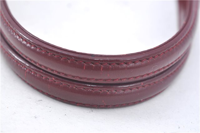 Authentic GUCCI Shoulder Hand Bag Purse Nylon Leather Red Junk J9582