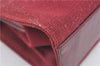 Authentic GUCCI Shoulder Hand Bag Purse Nylon Leather Red Junk J9582