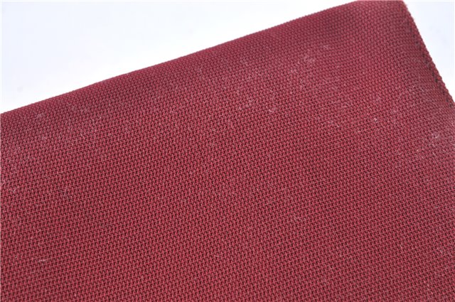 Authentic GUCCI Shoulder Hand Bag Purse Nylon Leather Red Junk J9582