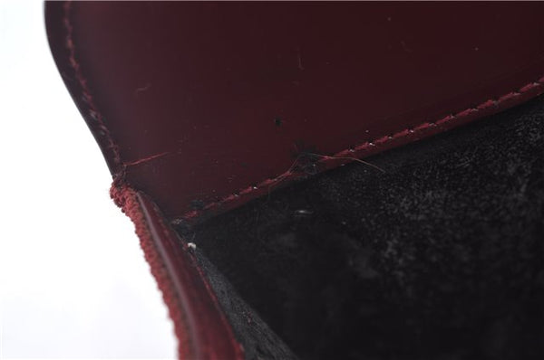 Authentic GUCCI Shoulder Hand Bag Purse Nylon Leather Red Junk J9582