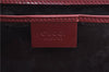 Authentic GUCCI Shoulder Hand Bag Purse Nylon Leather Red Junk J9582