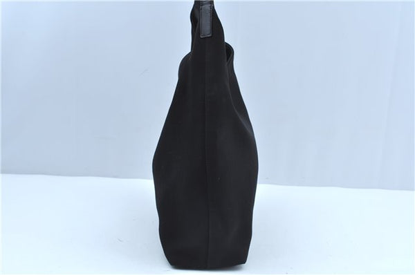 Authentic GUCCI Shoulder Bag Purse Nylon Leather 0013297 Black J9584