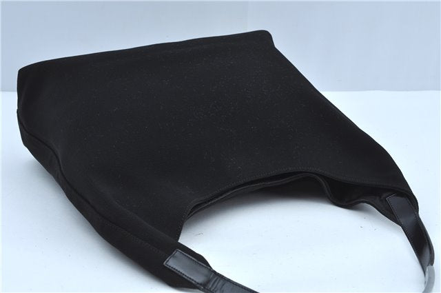 Authentic GUCCI Shoulder Bag Purse Nylon Leather 0013297 Black J9584
