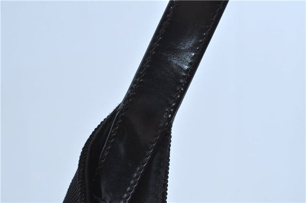 Authentic GUCCI Shoulder Bag Purse Nylon Leather 0013297 Black J9584