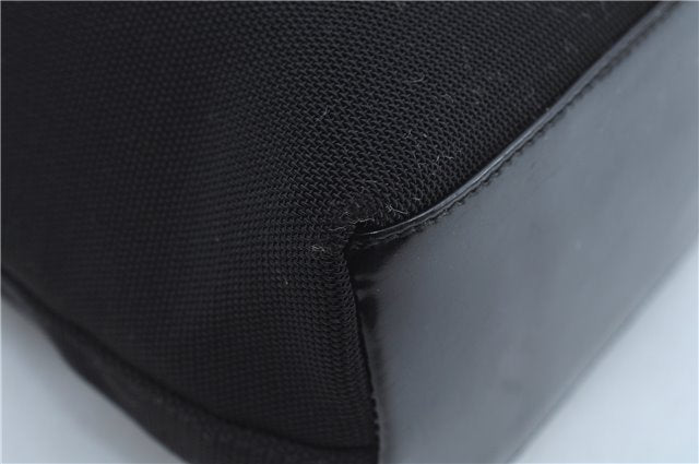 Authentic GUCCI Shoulder Bag Purse Nylon Leather 0013297 Black J9584
