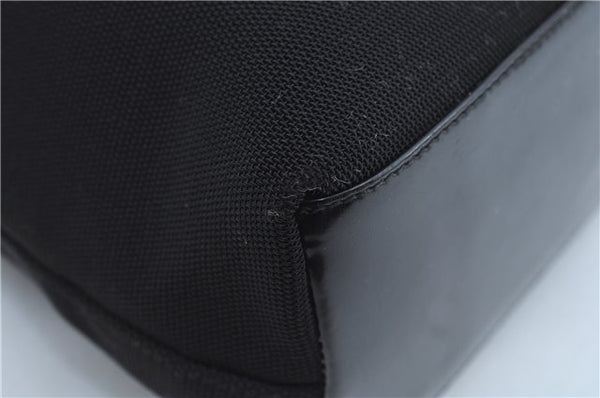 Authentic GUCCI Shoulder Bag Purse Nylon Leather 0013297 Black J9584