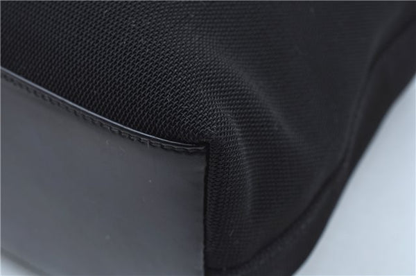 Authentic GUCCI Shoulder Bag Purse Nylon Leather 0013297 Black J9584
