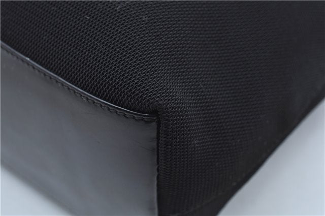 Authentic GUCCI Shoulder Bag Purse Nylon Leather 0013297 Black J9584