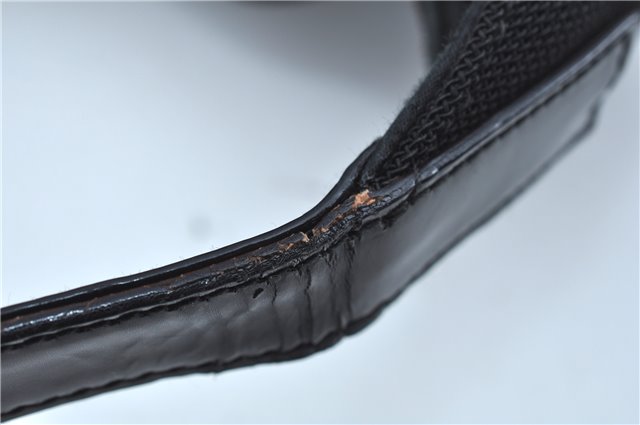 Authentic GUCCI Shoulder Bag Purse Nylon Leather 0013297 Black J9584