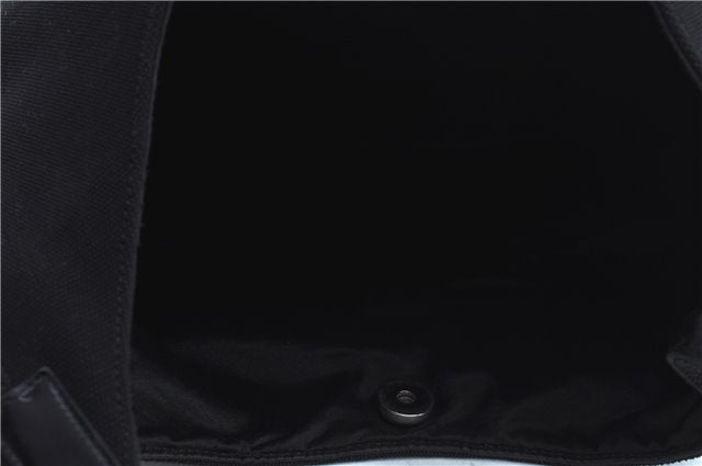 Authentic GUCCI Shoulder Bag Purse Nylon Leather 0013297 Black J9584