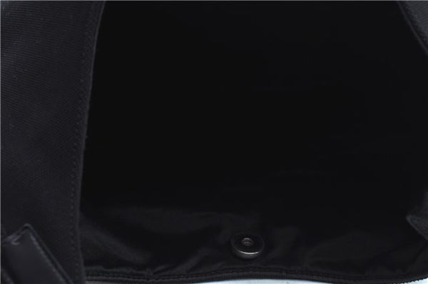 Authentic GUCCI Shoulder Bag Purse Nylon Leather 0013297 Black J9584