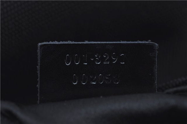 Authentic GUCCI Shoulder Bag Purse Nylon Leather 0013297 Black J9584