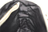 Authentic CELINE Boogie Bag Hand Bag Purse Canvas Leather Brown White J9585
