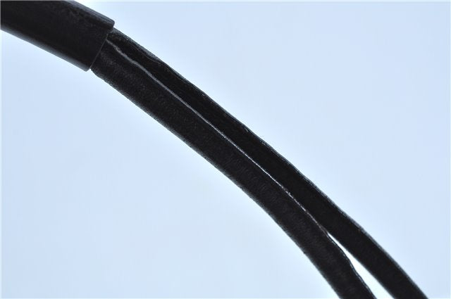 Authentic GUCCI Shoulder Hand Bag Purse Nylon Leather 0013766 Black J9586