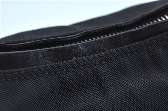 Authentic GUCCI Shoulder Hand Bag Purse Nylon Leather 0013766 Black J9586