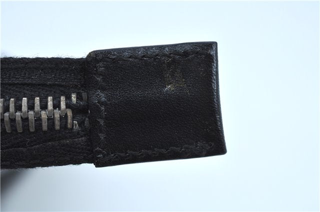 Authentic GUCCI Shoulder Hand Bag Purse Nylon Leather 0013766 Black J9586