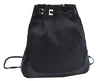 Authentic GUCCI Backpack GG Canvas Leather 0030249 Black J9587