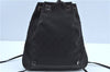 Authentic GUCCI Backpack GG Canvas Leather 0030249 Black J9587