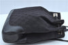 Authentic GUCCI Backpack GG Canvas Leather 0030249 Black J9587