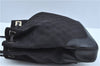 Authentic GUCCI Backpack GG Canvas Leather 0030249 Black J9587