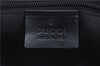 Authentic GUCCI Backpack GG Canvas Leather 0030249 Black J9587