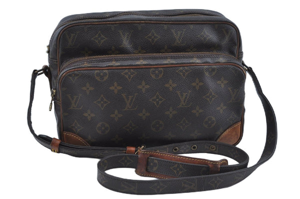 Authentic Louis Vuitton Monogram Nile Shoulder Cross Bag M45244 LV Junk J9589