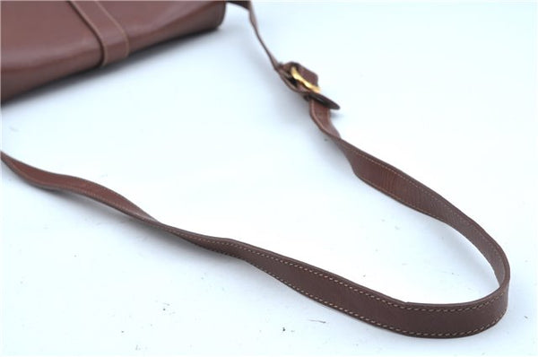 Authentic GUCCI Shoulder Cross Body Bag Logo Canvas Leather Khaki Junk J9591