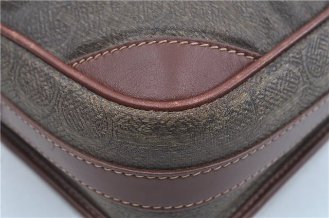 Authentic GUCCI Shoulder Cross Body Bag Logo Canvas Leather Khaki Junk J9591