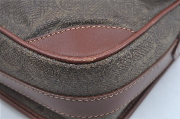 Authentic GUCCI Shoulder Cross Body Bag Logo Canvas Leather Khaki Junk J9591