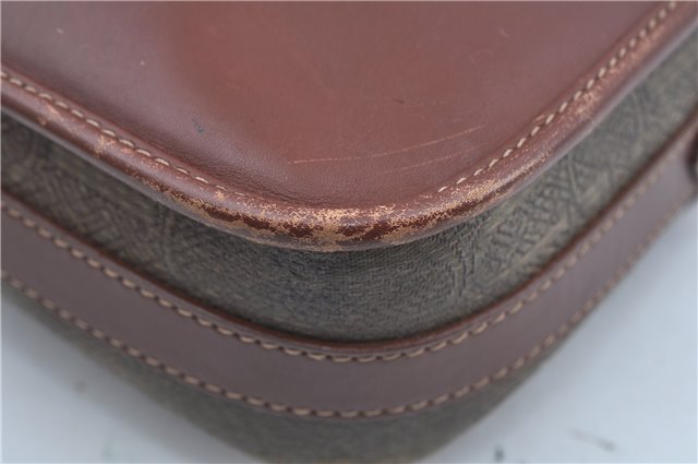 Authentic GUCCI Shoulder Cross Body Bag Logo Canvas Leather Khaki Junk J9591