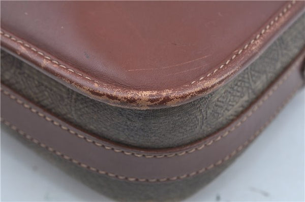 Authentic GUCCI Shoulder Cross Body Bag Logo Canvas Leather Khaki Junk J9591