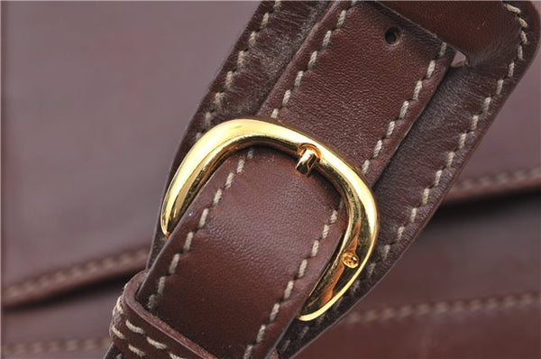 Authentic GUCCI Shoulder Cross Body Bag Logo Canvas Leather Khaki Junk J9591