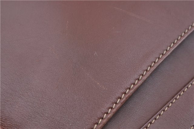 Authentic GUCCI Shoulder Cross Body Bag Logo Canvas Leather Khaki Junk J9591