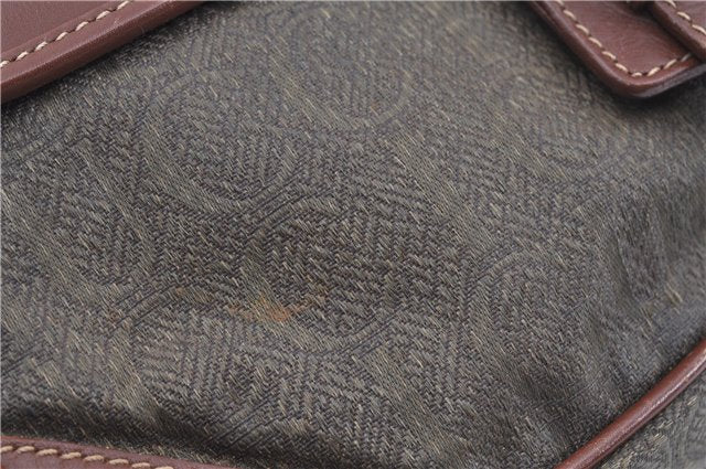 Authentic GUCCI Shoulder Cross Body Bag Logo Canvas Leather Khaki Junk J9591