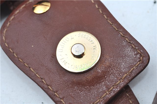 Authentic GUCCI Shoulder Cross Body Bag Logo Canvas Leather Khaki Junk J9591