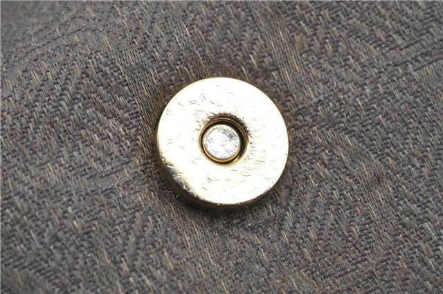 Authentic GUCCI Shoulder Cross Body Bag Logo Canvas Leather Khaki Junk J9591