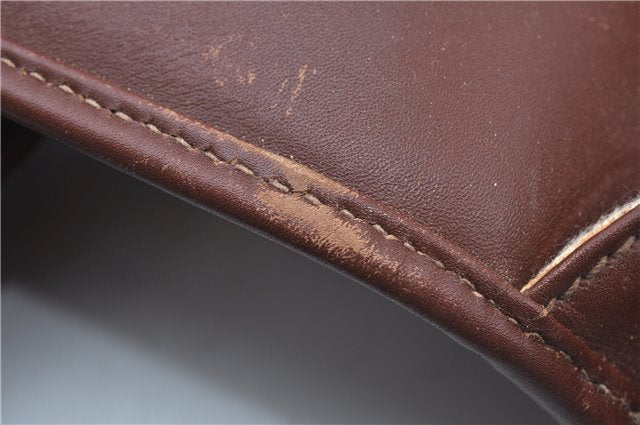 Authentic GUCCI Shoulder Cross Body Bag Logo Canvas Leather Khaki Junk J9591