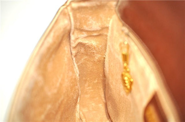 Authentic GUCCI Shoulder Cross Body Bag Logo Canvas Leather Khaki Junk J9591