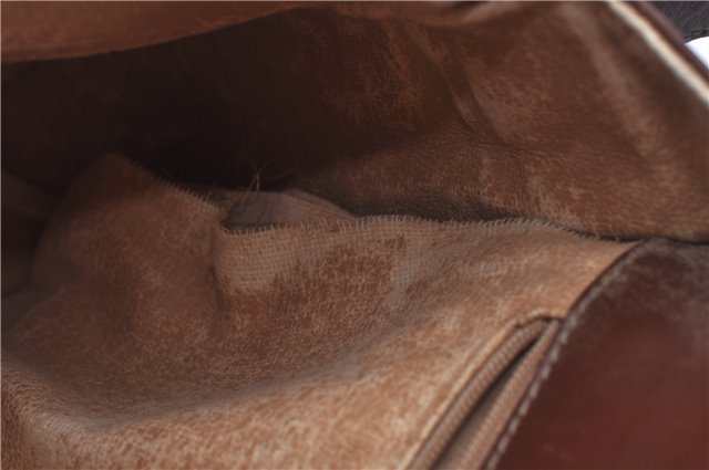 Authentic GUCCI Shoulder Cross Body Bag Logo Canvas Leather Khaki Junk J9591