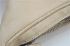 Authentic GUCCI Shoulder Cross Body Bag Purse Leather Nylon 0013341 Ivory J9593