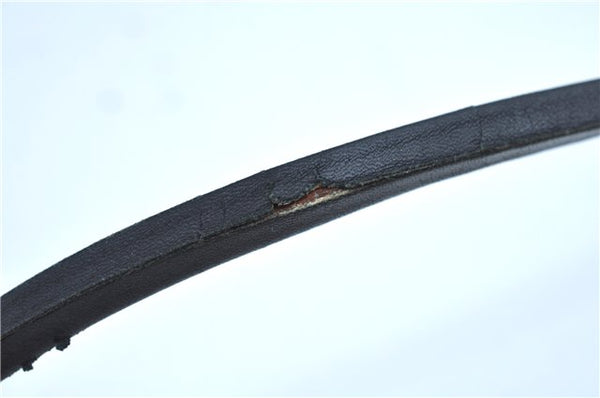 Authentic GUCCI Vintage Shoulder Hand Bag Suede Leather 0013192 Black Junk J9594