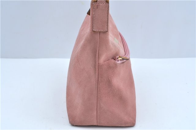 Authentic GUCCI Shoulder Hand Bag Purse Suede Leather 0013386 Pink J9598