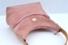 Authentic GUCCI Shoulder Hand Bag Purse Suede Leather 0013386 Pink J9598