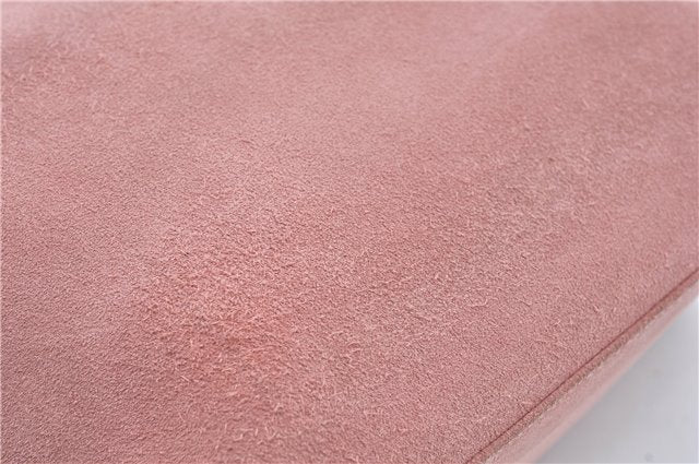 Authentic GUCCI Shoulder Hand Bag Purse Suede Leather 0013386 Pink J9598