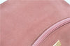 Authentic GUCCI Shoulder Hand Bag Purse Suede Leather 0013386 Pink J9598