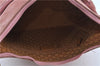 Authentic GUCCI Shoulder Hand Bag Purse Suede Leather 0013386 Pink J9598
