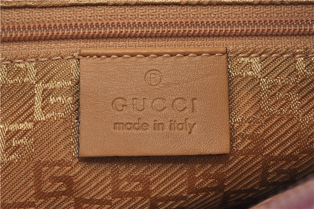 Authentic GUCCI Shoulder Hand Bag Purse Suede Leather 0013386 Pink J9598