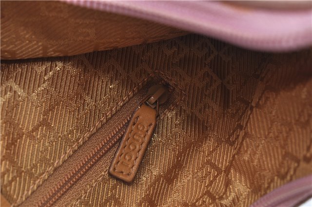 Authentic GUCCI Shoulder Hand Bag Purse Suede Leather 0013386 Pink J9598